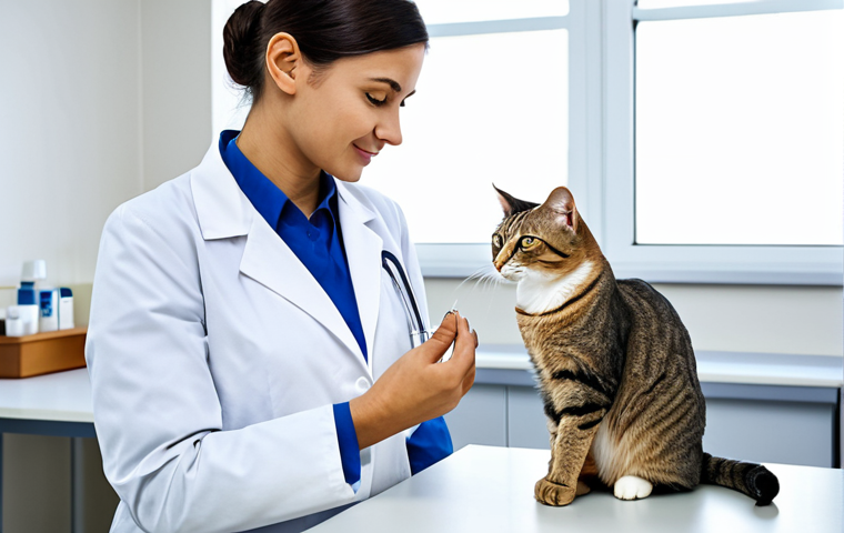 고양이 모래 먼지 차단법 - A professional businesswoman in a modest business suit, sitting at a desk in a modern office, fully ...