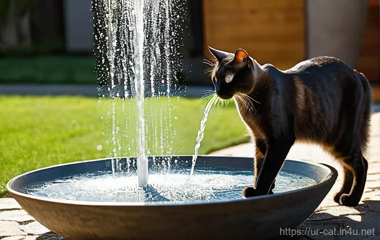 고양이 사료 성분 비교 - **Prompt 1: A Contented Cat's Meal**
    A close-up, photorealistic image of a beautiful, healthy do...