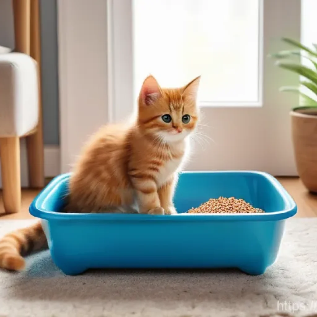 고양이 키우는 비용 - **Prompt: "A cozy and bright indoor scene where a fluffy, ginger tabby kitten with wide, curious eye...