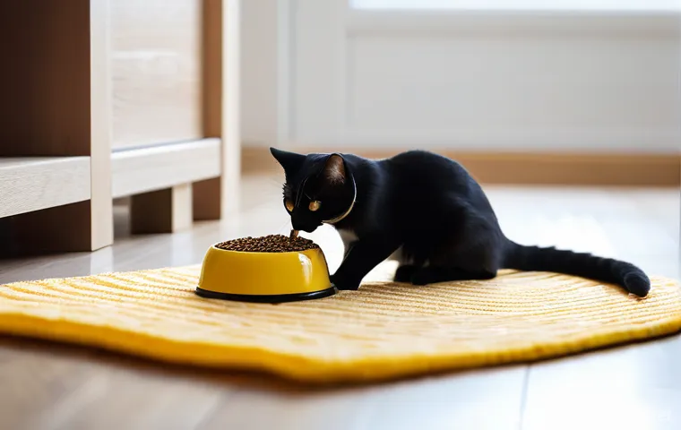 고양이 키우는 비용 - **Prompt: "A cozy and bright indoor scene where a fluffy, ginger tabby kitten with wide, curious eye...