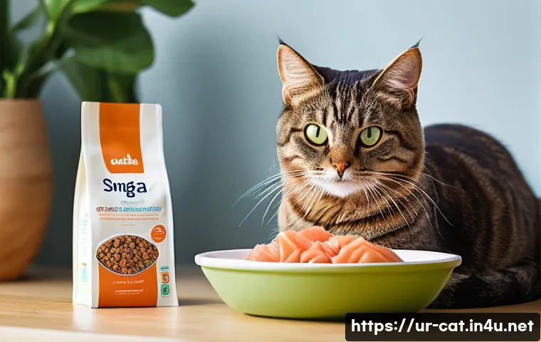 고양이 영양소 균형 - **A Portrait of a Healthy, Energetic Cat**
A stunning, sleek domestic shorthair cat, with an exc...